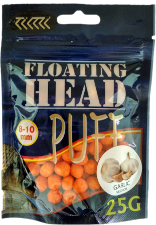 Плавающая насадка PUFF воздушное тесто 8-10 мм.ЧЕСНОК рыжий