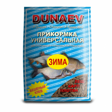 Прикормка "DUNAEV iCE-КЛАССИКА" 0.75кг  гранулы Универсальная Прикормка "DUNAEV iCE-КЛАССИКА" 0.75кг  гранулы Универсальная