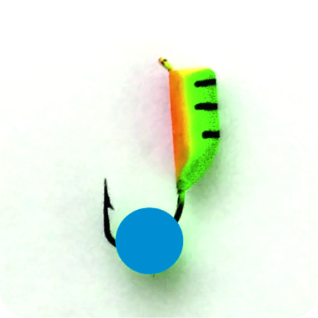 Безнасадка 2 художественный (зел.), неоновый шар, 0,3гр. синий