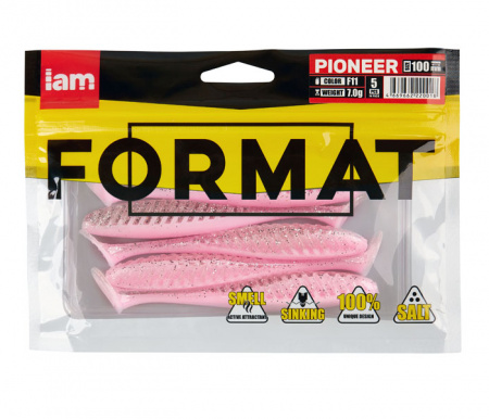 Силиконовая приманка FORMAT PIONEER 100mm (5шт.) цвет F11