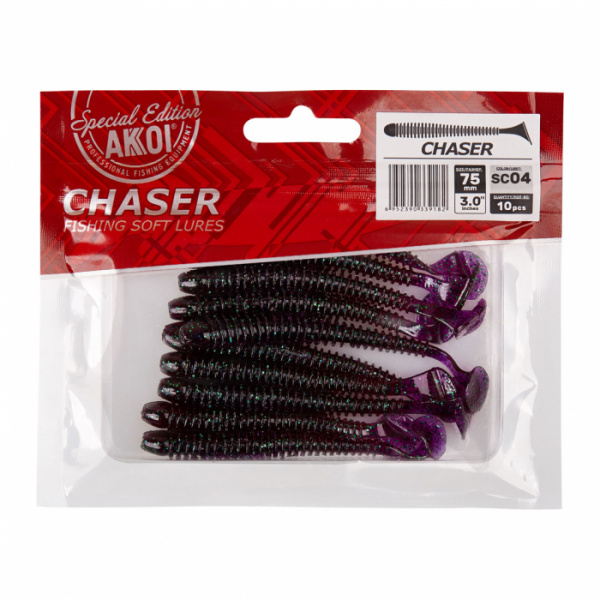 Силиконовая приманка AKKOI CHASER  75mm цвет SC04 Силиконовая приманка AKKOI CHASER  75mm цвет SC04