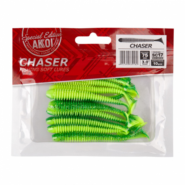 Силиконовая приманка AKKOI CHASER  75mm цвет SC17 Силиконовая приманка AKKOI CHASER  75mm цвет SC17