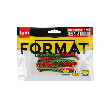 Силиконовая приманка FORMAT PIONEER 88mm (6шт.) цвет F17n