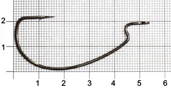 Крючки офсетные Gamakatsu WORM OFFSET EWG HOOKS BLACK разм. 4/0 5шт.
