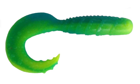 Приманка ZUB-HIBINA 140мм(5,5")-3шт, (цвет 020) синий верх-желтый низ