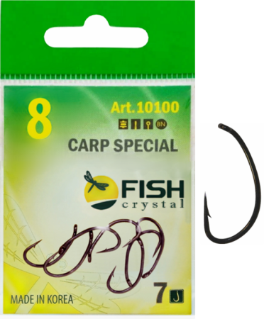 Крючок CARP SPECIAL №8 с ушком, покрытие BN (7 шт)