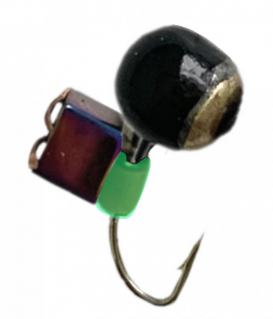 Дробь с коронкой Хамелеон кубик 4,0 мм подвесной