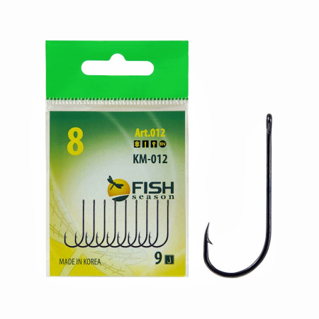 Крючок KM012 № 4 с ушком, покрытие BN (7 шт)