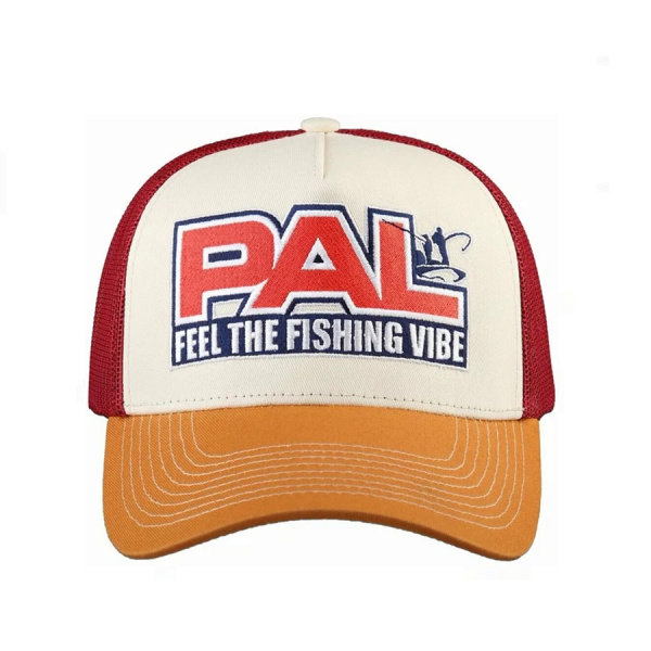 Бейсболка PAL PVC-2302 (бордовая сетка - коричневый козырек) Бейсболка PAL PVC-2302 (бордовая сетка - коричневый козырек)