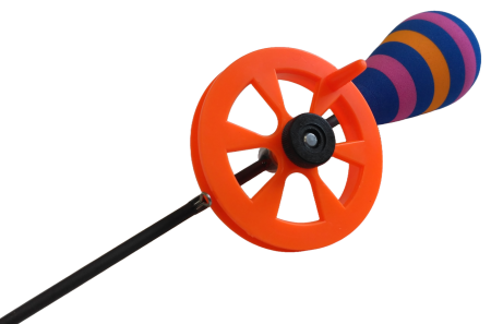 Удочка зимняя Profilux "Капля-Спорт", Цв. ZEBRANO 42 (синий, розовый, оранжевый)