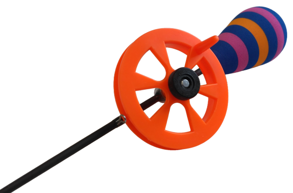 Удочка зимняя Profilux "Капля-Спорт", Цв. ZEBRANO 42 (синий, розовый, оранжевый)