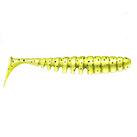 Приманка ZUB-SHAD  40мм(1,5")-12шт, (цвет 310) желтый с блестками