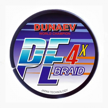 Шнур DUNAEV BRAID PE X4 150m 0.28мм