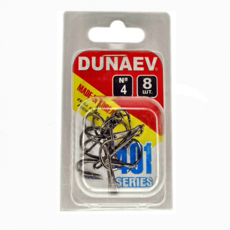 Крючок Тройник Dunaev  401 # 4 (упак. 8 шт)
