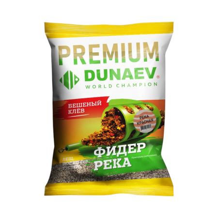 Прикормка "DUNAEV-PREMIUM" 1кг Фидер Река Красная