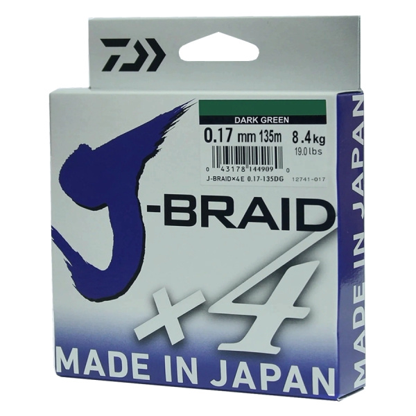 Шнур Daiwa J-Braid X4 0.17 mm