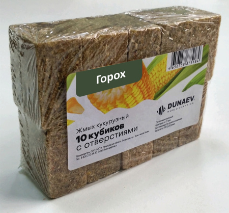 Жмых DUNAEV кукурузный Горох 300г.