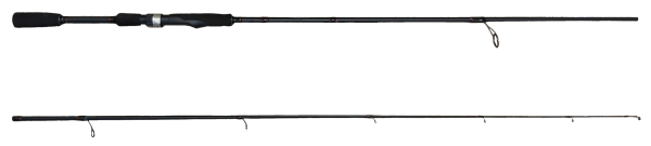 Удилище спиннинговое "IMPULSE" FISH CRYSTAL , 2 секции, полая верш, длина 2.44 м, тест 5-23 г