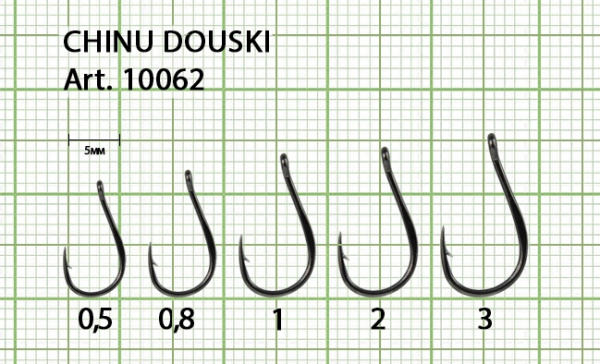 Крючок CHINU DOUSKI-RING №2 с ушком, покрытие BN (10 шт) Крючок CHINU DOUSKI-RING №2 с ушком, покрытие BN (10 шт)