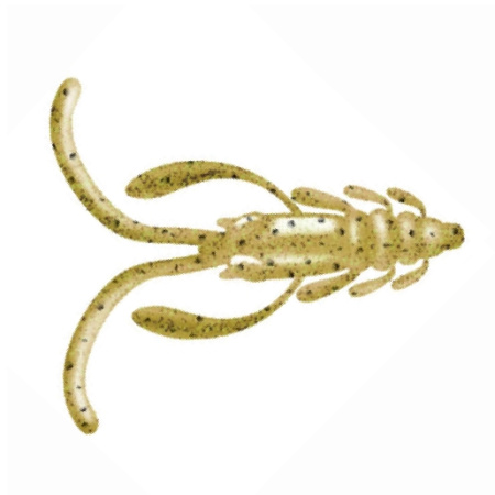 Приманка ZUB-NIMFA 35мм(1,4")-12шт, (цвет 503) коричневый с блестками