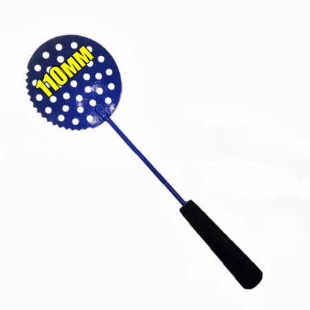 Черпак металлический окрашенный ø 110мм с зубьями., L=365мм. с неопреновой руч