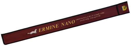 Удилище спиннинговое ERMINE NANO,2 секции, цельная верш. длина1,68 м, тест 0.2-0.8г рукоять разнес.