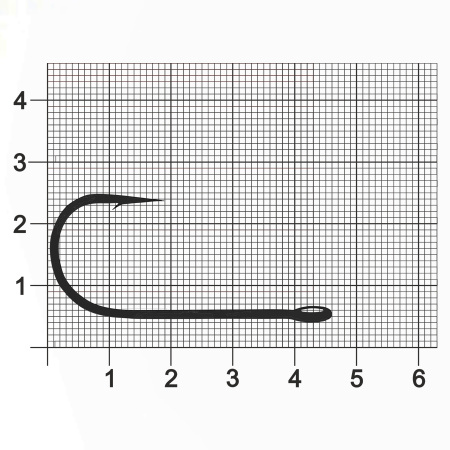 Крючок Single Hook ZUB 604 # 4/0 (упак. 5 шт)