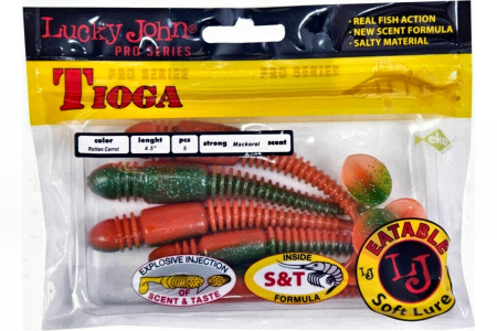 Виброхвосты съедоб. искусст. LJ Pro Series TIOGA 4.5in (11.40)/T56 5шт.