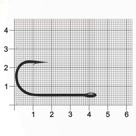 Крючок Single Hook ZUB 604 # 3/0 (упак. 5 шт)