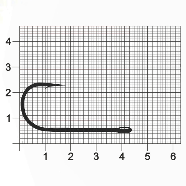 Крючок Single Hook ZUB 604 # 3/0 (упак. 5 шт)