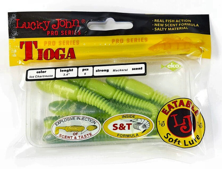 Виброхвосты съедоб. искусст. LJ Pro Series TIOGA 3.4in (08.64)/T57 6шт.
