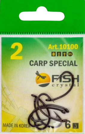 Крючок CARP SPECIAL №2 с ушком, покрытие BN (6 шт)