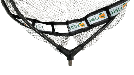 Голова для подсачека 40 х 35 х 27см (Д х Ш х Г), сетка леска, ячейка 7 мм, рамка карбон.вес 125 гр.