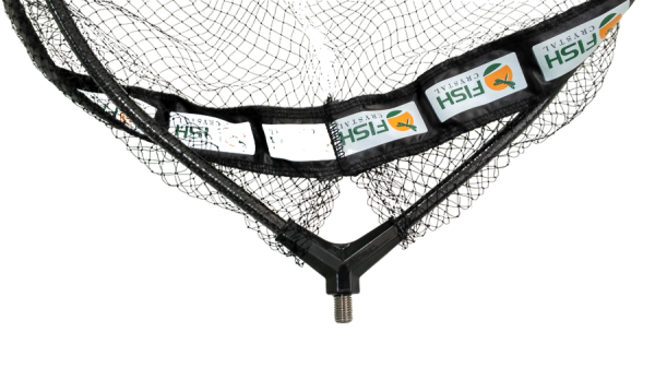 Голова для подсачека 40 х 35 х 27см (Д х Ш х Г), сетка леска, ячейка 7 мм, рамка карбон.вес 125 гр.