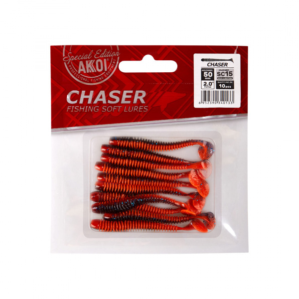 Силиконовая приманка AKKOI CHASER  88mm цвет SC15 Силиконовая приманка AKKOI CHASER  88mm цвет SC15