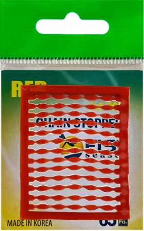 Мягкие стопоры на рамке, цвет красный (1х65 шт.)