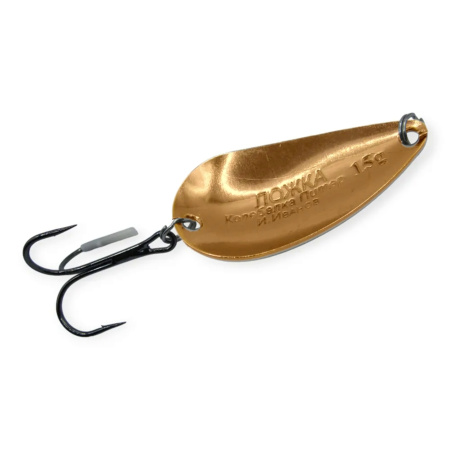 Блесна Колебалка Питер Ложка Класика 15гр Желтый Красный