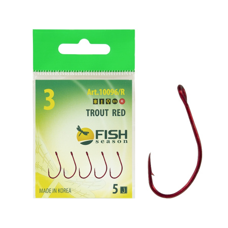 Крючок FS TROUT с БОЛЬШИМ ухом №5 RED (5 шт) Крючок FS TROUT с БОЛЬШИМ ухом №5 RED (5 шт)
