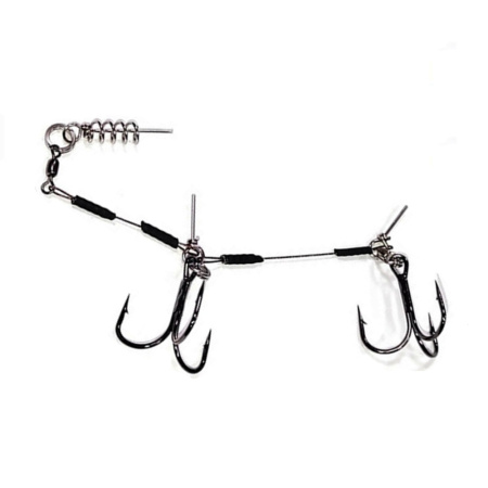 Оснастка HITFISH STINGER RIG #M оснащ. тройниками #1 нагр. 20kg дл. 3.5+5,5cm