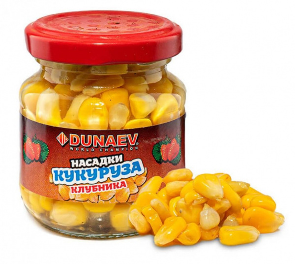 Насадка стеклобанка "Дунаев Кукуруза" 100мл Клубника