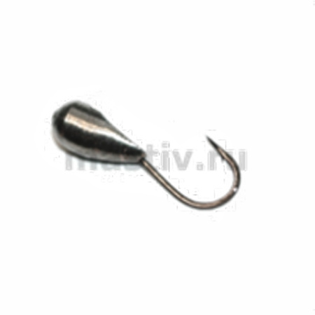 Капля 2,5 отверстие серебро, б/о, 0,2гр.