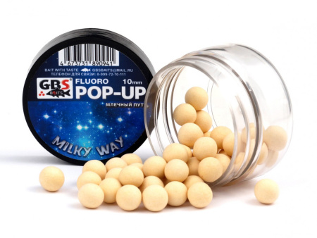 Бойлы GBS Baits Pop-up плавающие 8мм 40гр Milky Way