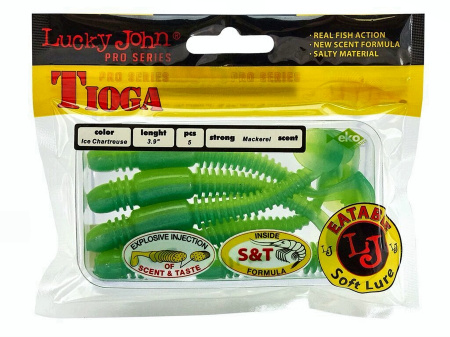 Виброхвосты съедоб. искусст. LJ Pro Series TIOGA 3.9in (10.00)/T57 5шт.