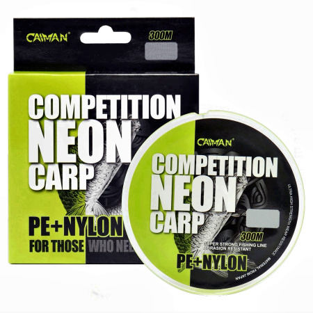 Леска Caiman Competition Neon Carp 300м green 0,32мм