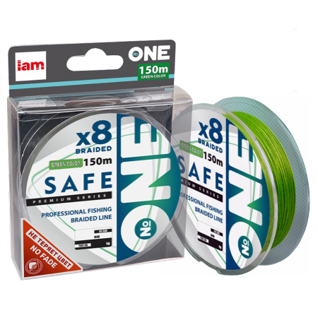Плетеный шнур №ONE SAFE Х8 150 (green) d0.15