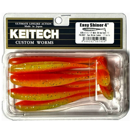 Приманка силиконовая Keitech Easy Shiner 4" PAL #04 Sun Shine Lemon