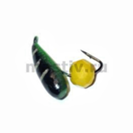 Хрень 4 чёрный+зелёный, гр шарик, 1,4гр. (сырный)