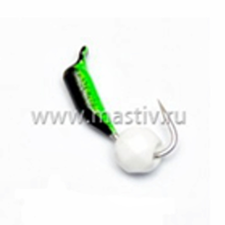 Безнасадка 2 чёрный+зелёный, гр шарик, 0,5гр. (белый)
