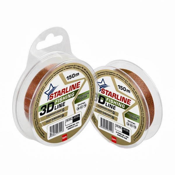 Монофильная леска STARLINE 3D Line Pixel 150m (chameleon) d0.16