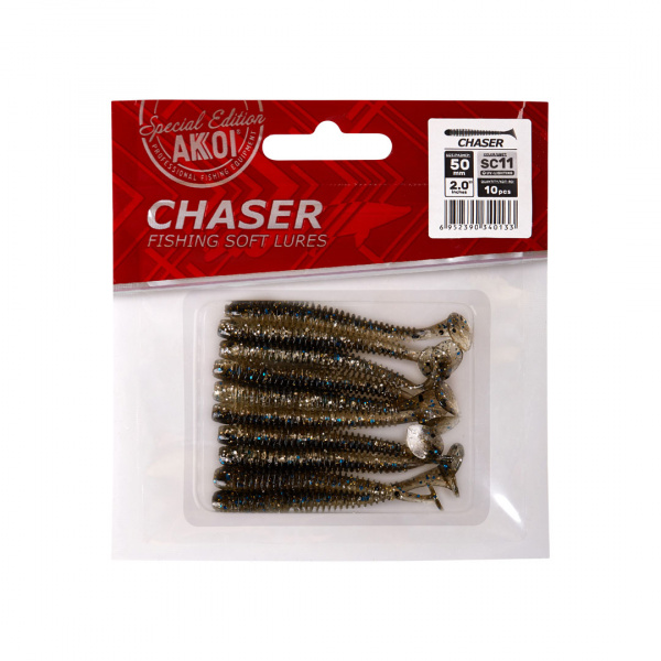 Силиконовая приманка AKKOI CHASER  75mm цвет SC11 Силиконовая приманка AKKOI CHASER  75mm цвет SC11